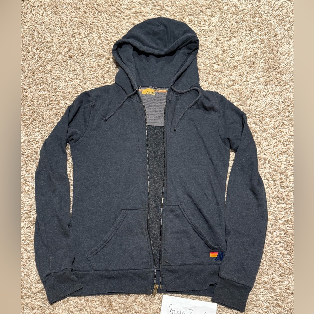 Aviator nation lightening bolt full zip